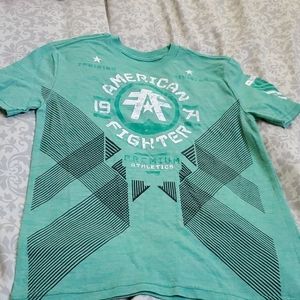 American fighter tee Green